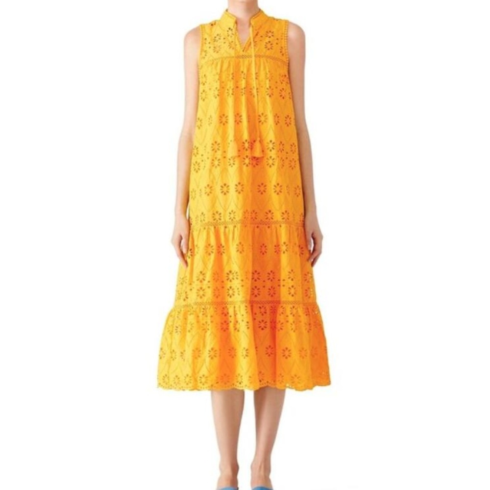 Kate Spade Eyelet Embroidered Patio Midi Dress